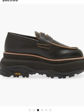 Sacai Platform Black Penny Loafer ...Size EU 36/ US Size 6